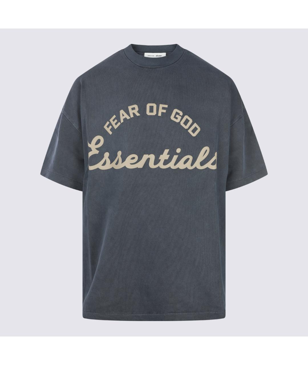 FEAR OF GOD ESSENTIALS Серая хлопковая футболка, фото 5