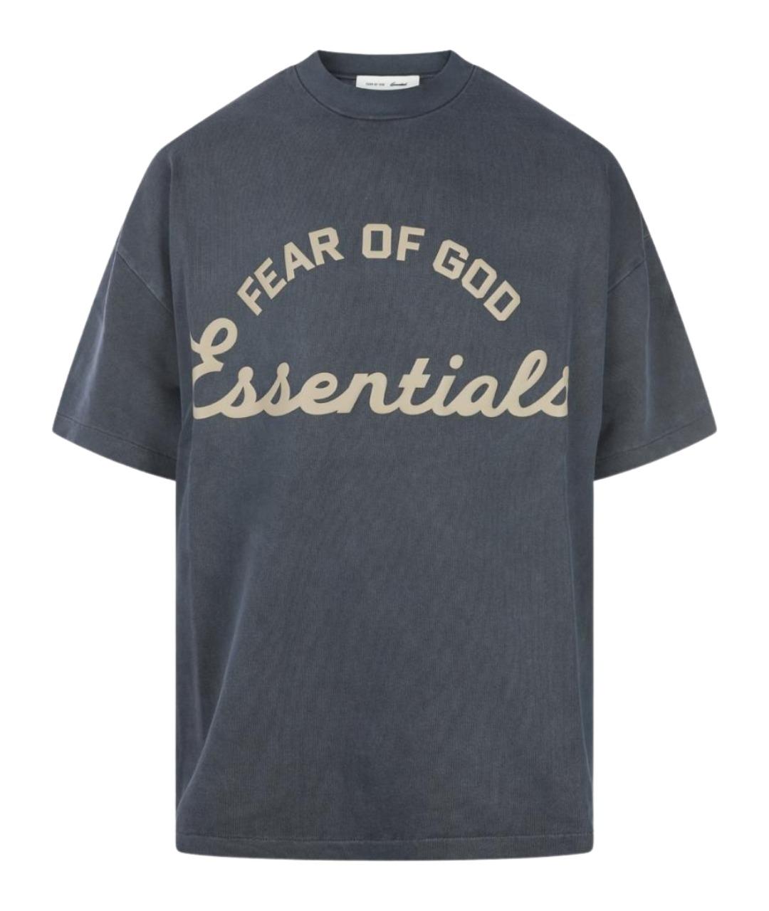 FEAR OF GOD ESSENTIALS Серая хлопковая футболка, фото 1