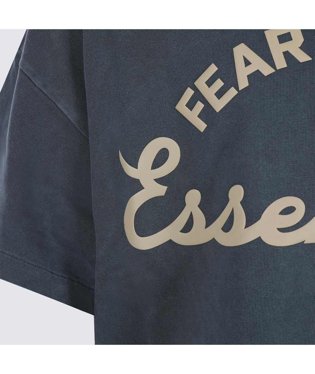 FEAR OF GOD ESSENTIALS Серая хлопковая футболка, фото 4