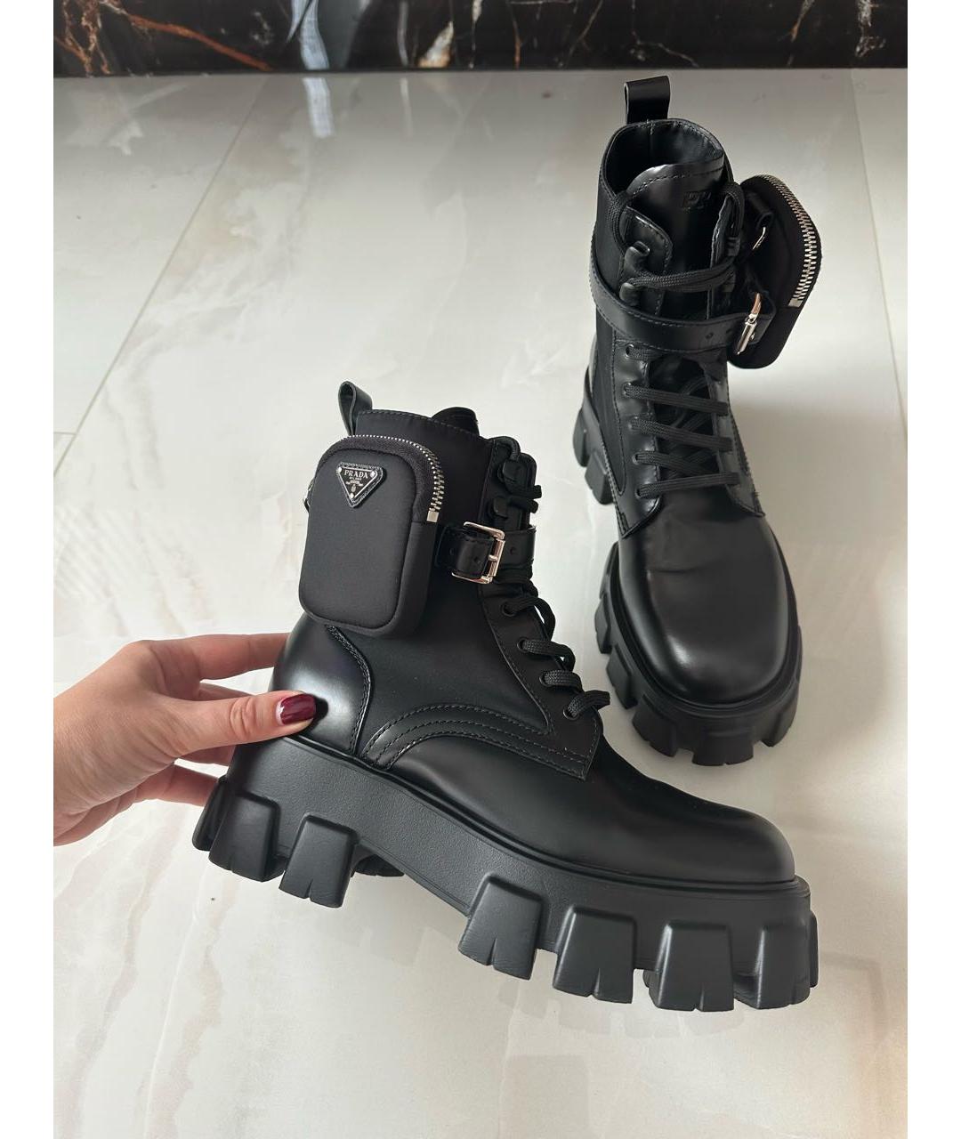 PRADA Черные ботинки, фото 9