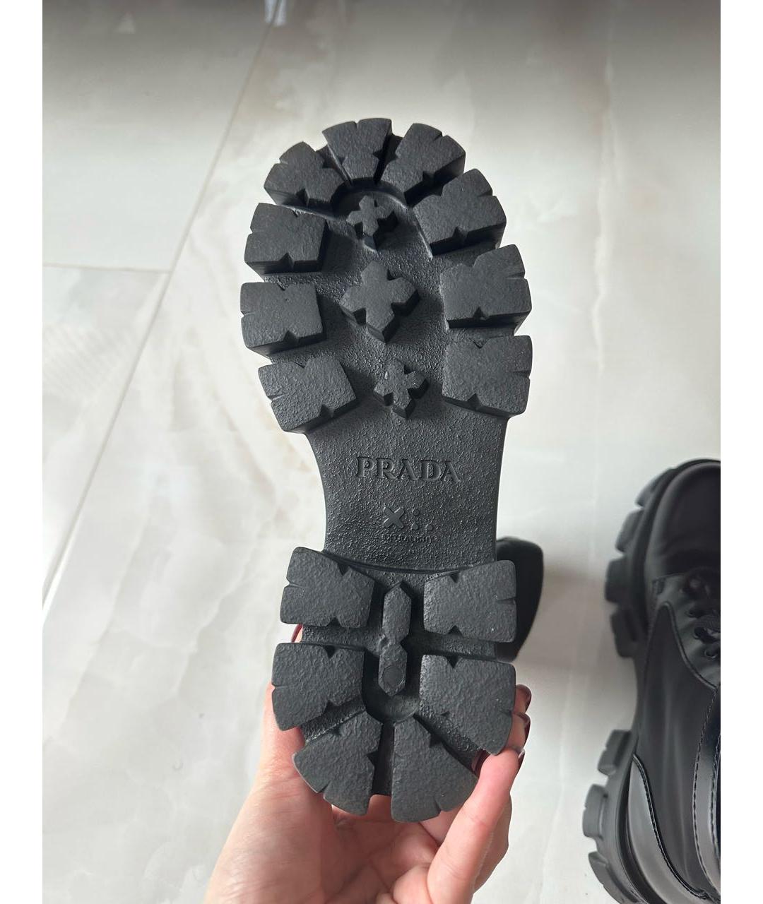 PRADA Черные ботинки, фото 7