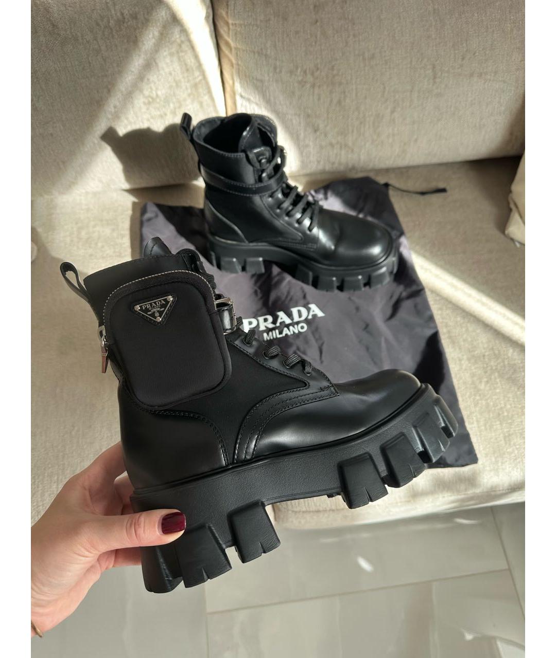 PRADA Черные ботинки, фото 2