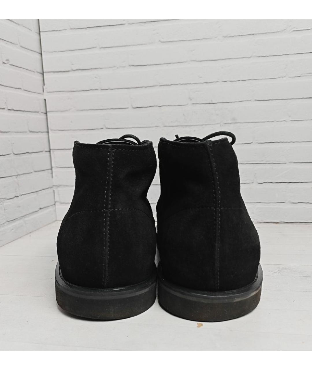 HOGAN Черные замшевые высокие ботинки, фото 4