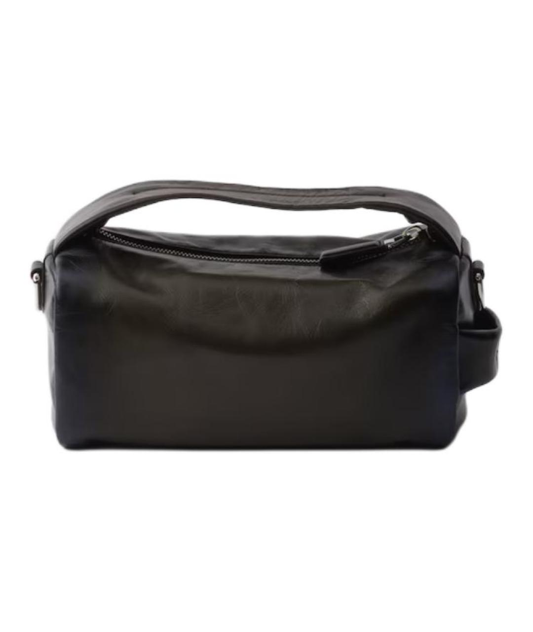 PRADA Черная кожаная сумка на плечо, фото 4