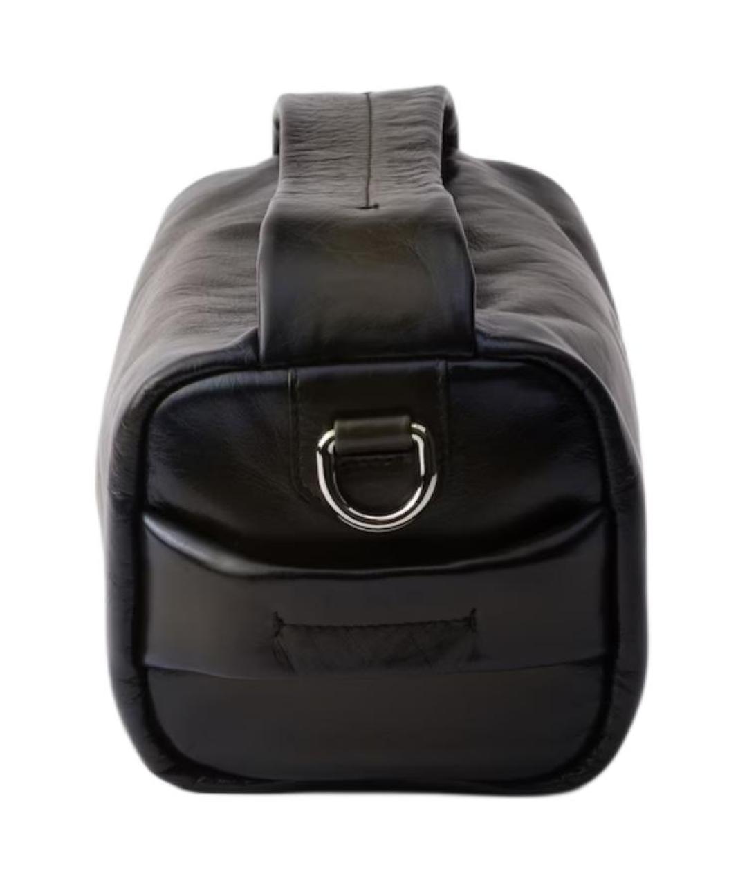 PRADA Черная кожаная сумка на плечо, фото 3