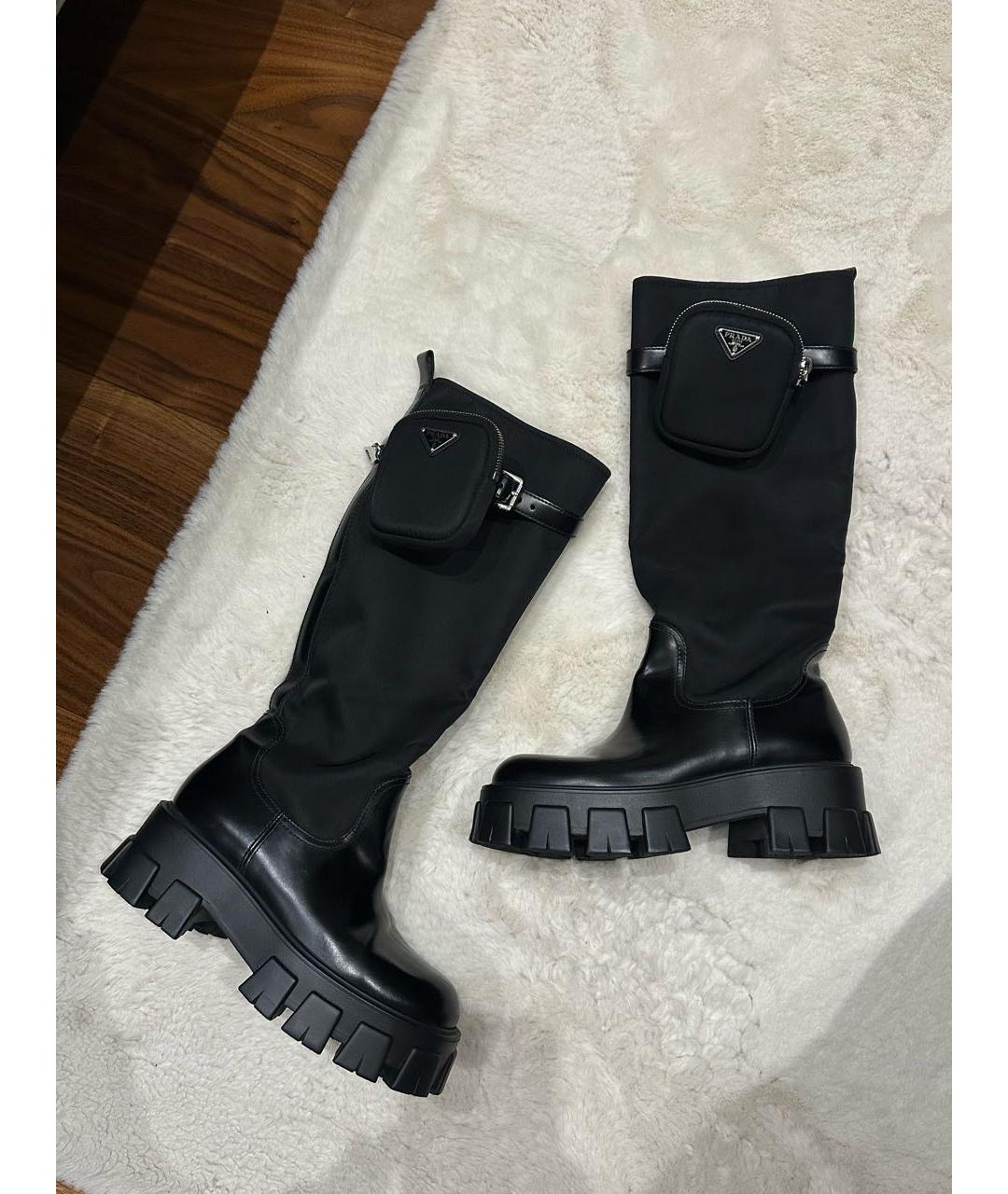 PRADA Черные сапоги, фото 9