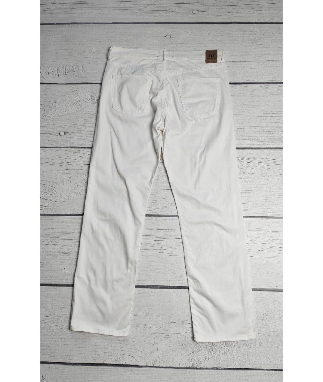 BOGNER Белые хлопковые прямые джинсы, фото 2