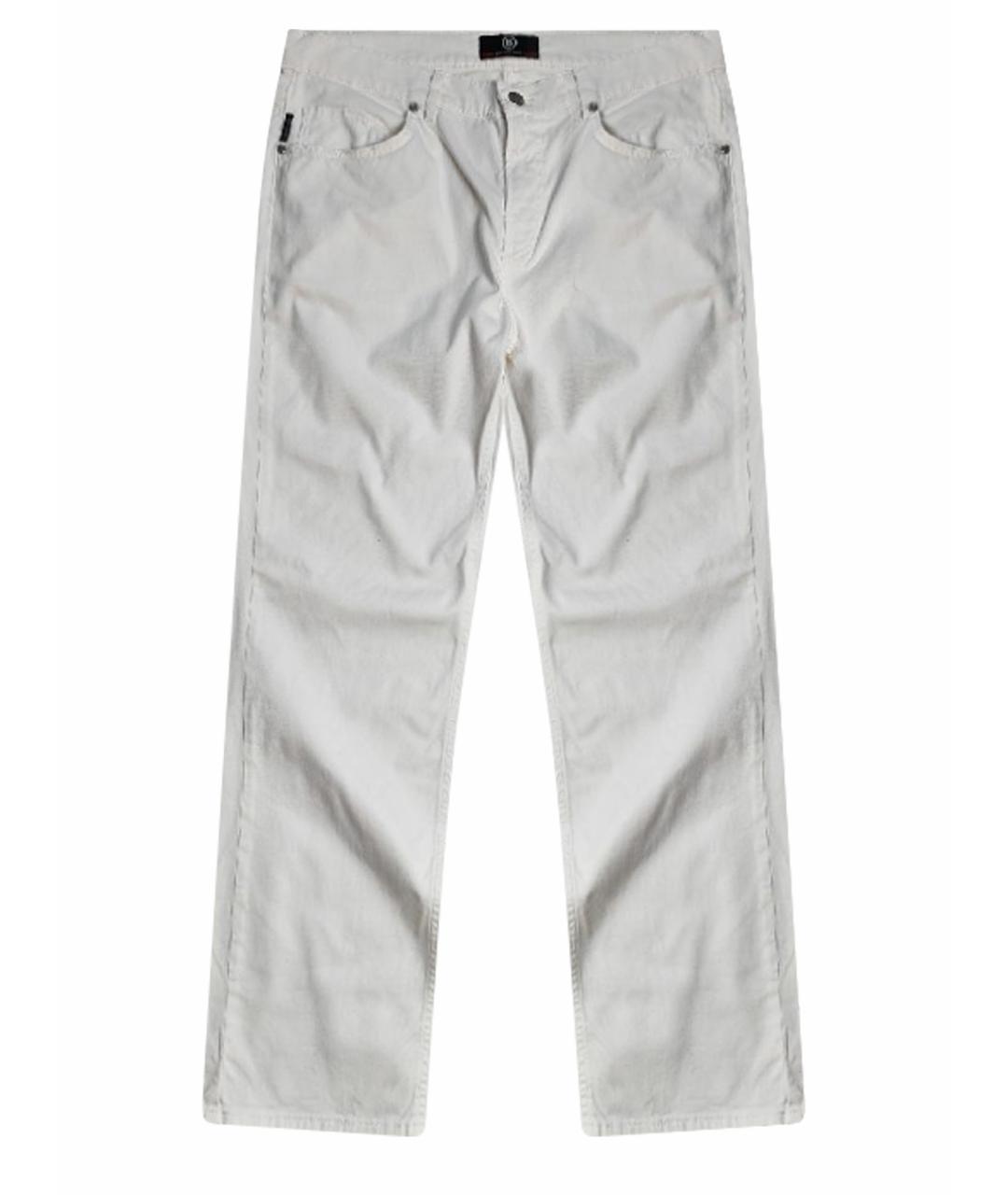 BOGNER Белые хлопковые прямые джинсы, фото 1