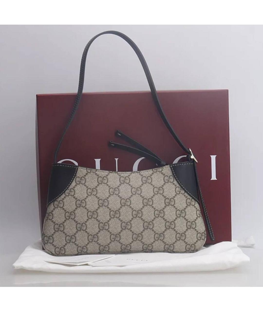 GUCCI Бежевая сумка с короткими ручками, фото 4