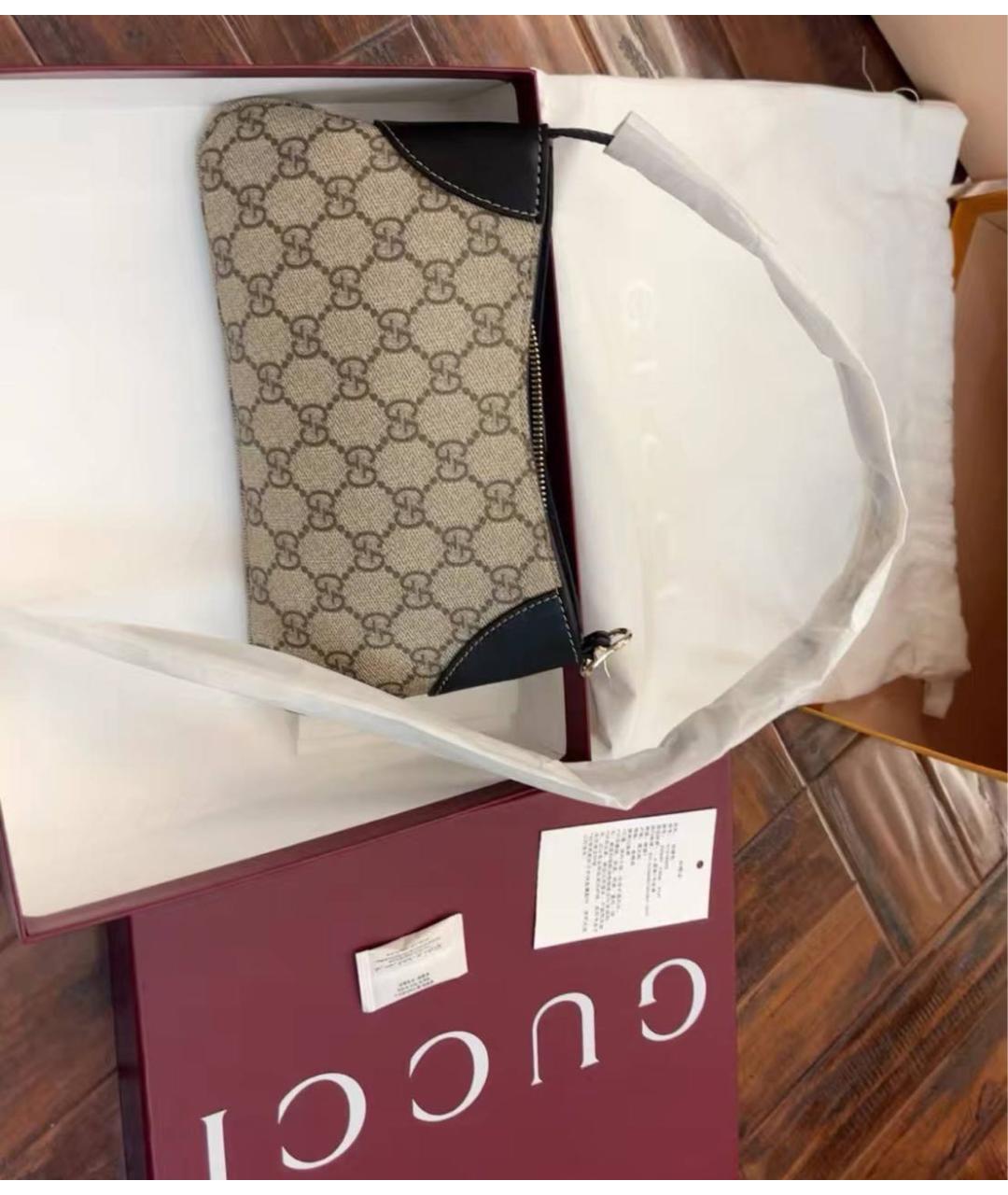 GUCCI Бежевая сумка с короткими ручками, фото 2