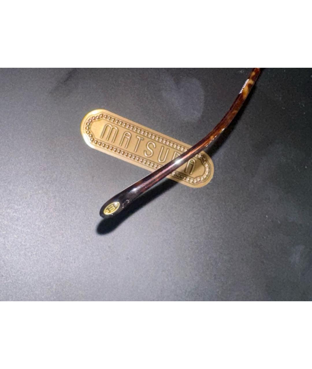 MATSUDA Хаки металлические солнцезащитные очки, фото 6