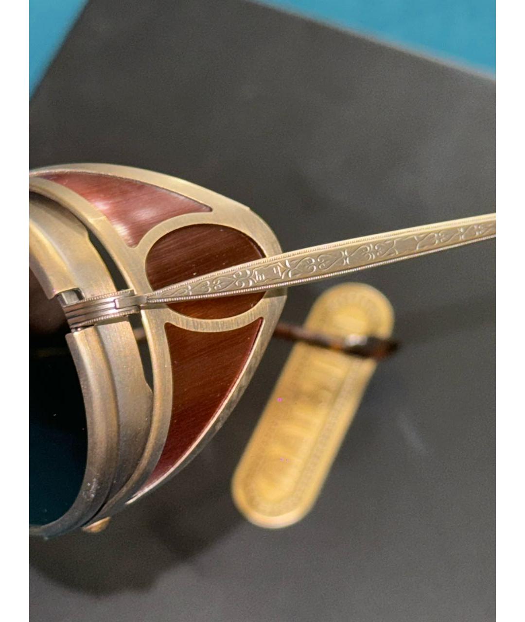 MATSUDA Хаки металлические солнцезащитные очки, фото 5