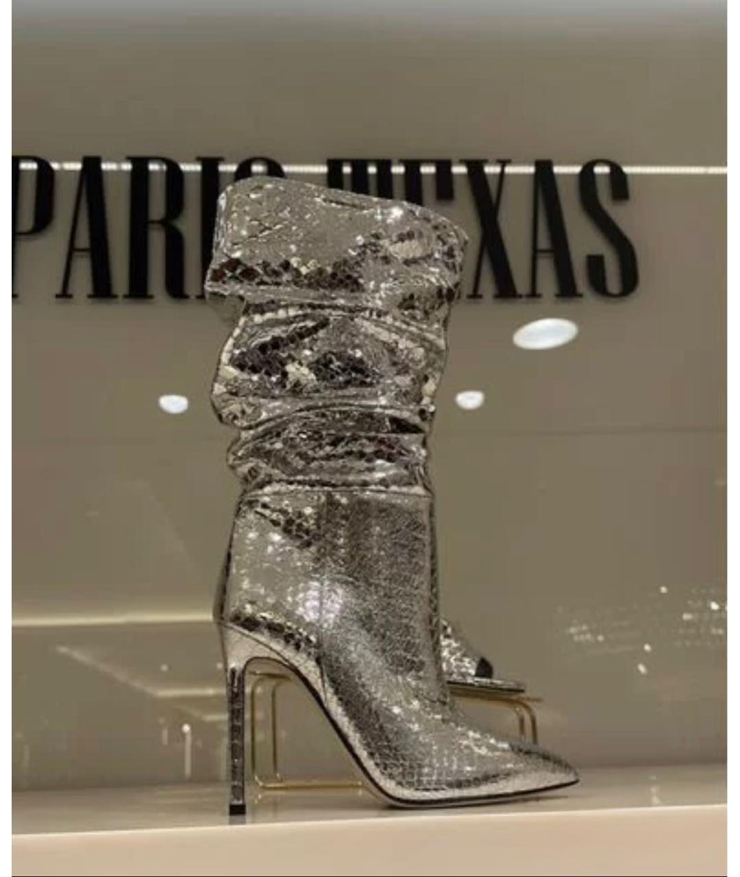PARIS TEXAS Серебряные сапоги, фото 5