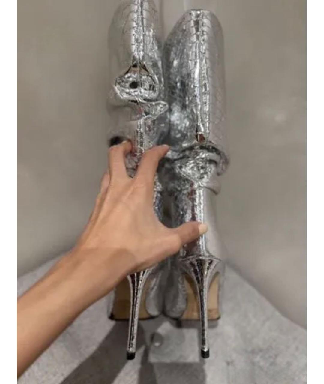 PARIS TEXAS Серебряные сапоги, фото 4