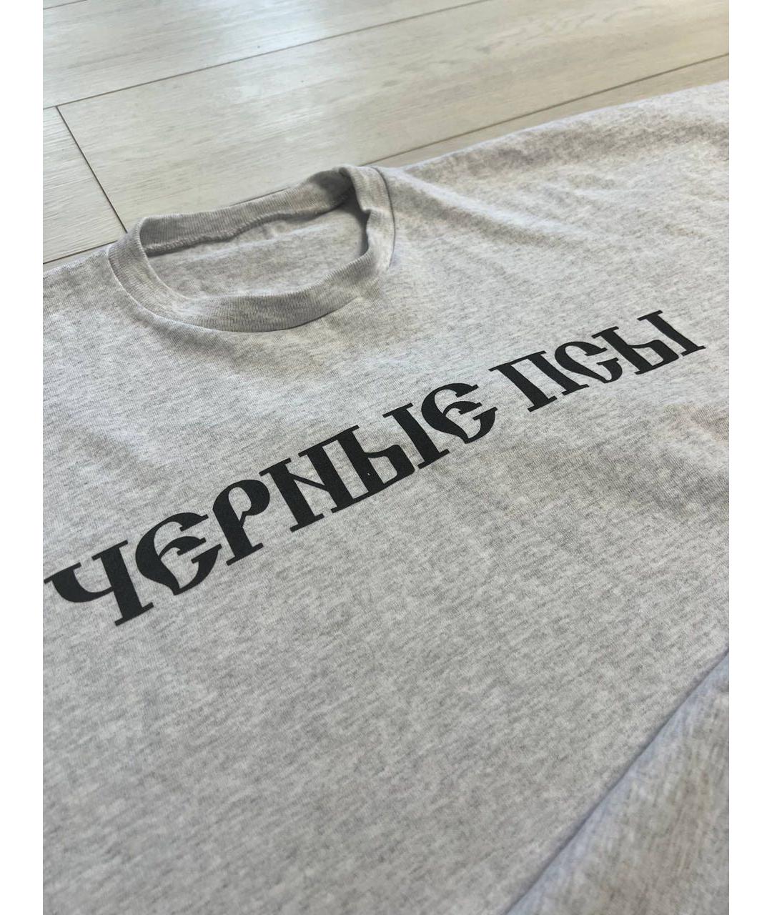 YEEZY Серая хлопковая футболка, фото 3