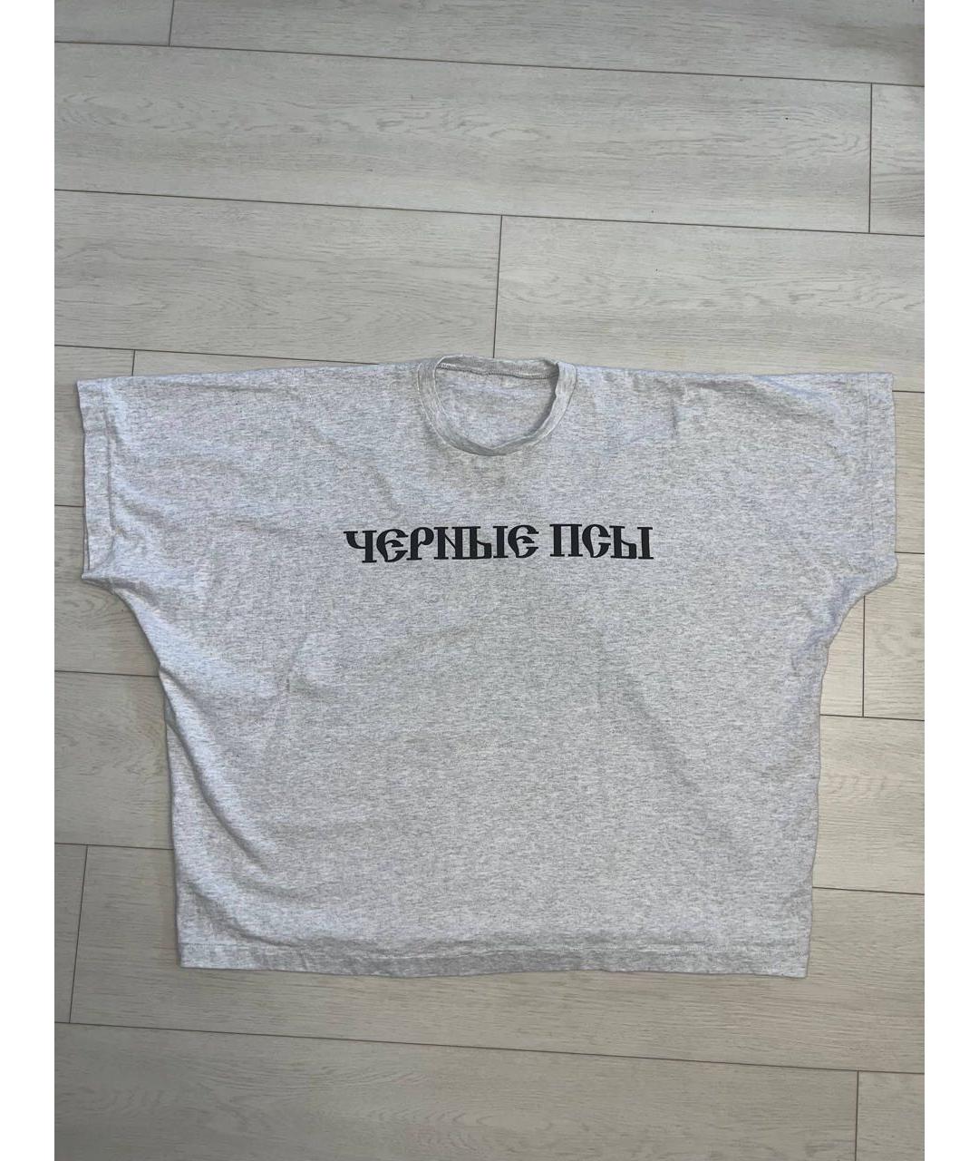 YEEZY Серая хлопковая футболка, фото 6