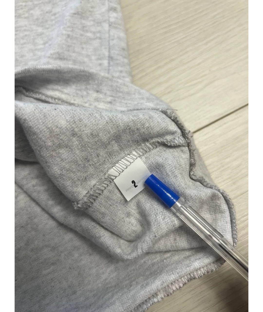 YEEZY Серая хлопковая футболка, фото 4