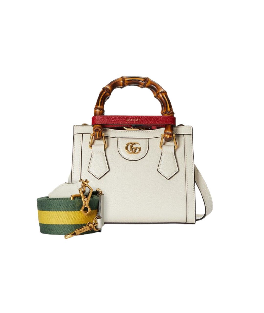 GUCCI Бежевая кожаная сумка через плечо, фото 2