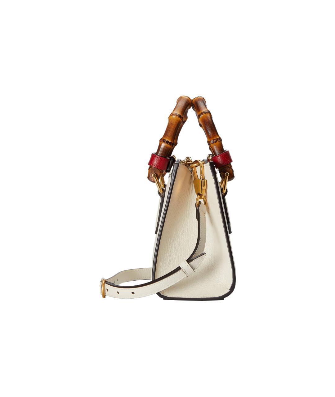 GUCCI Бежевая кожаная сумка через плечо, фото 5