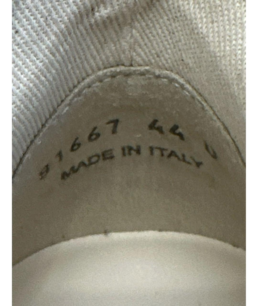 RICK OWENS Серые низкие кроссовки / кеды, фото 8