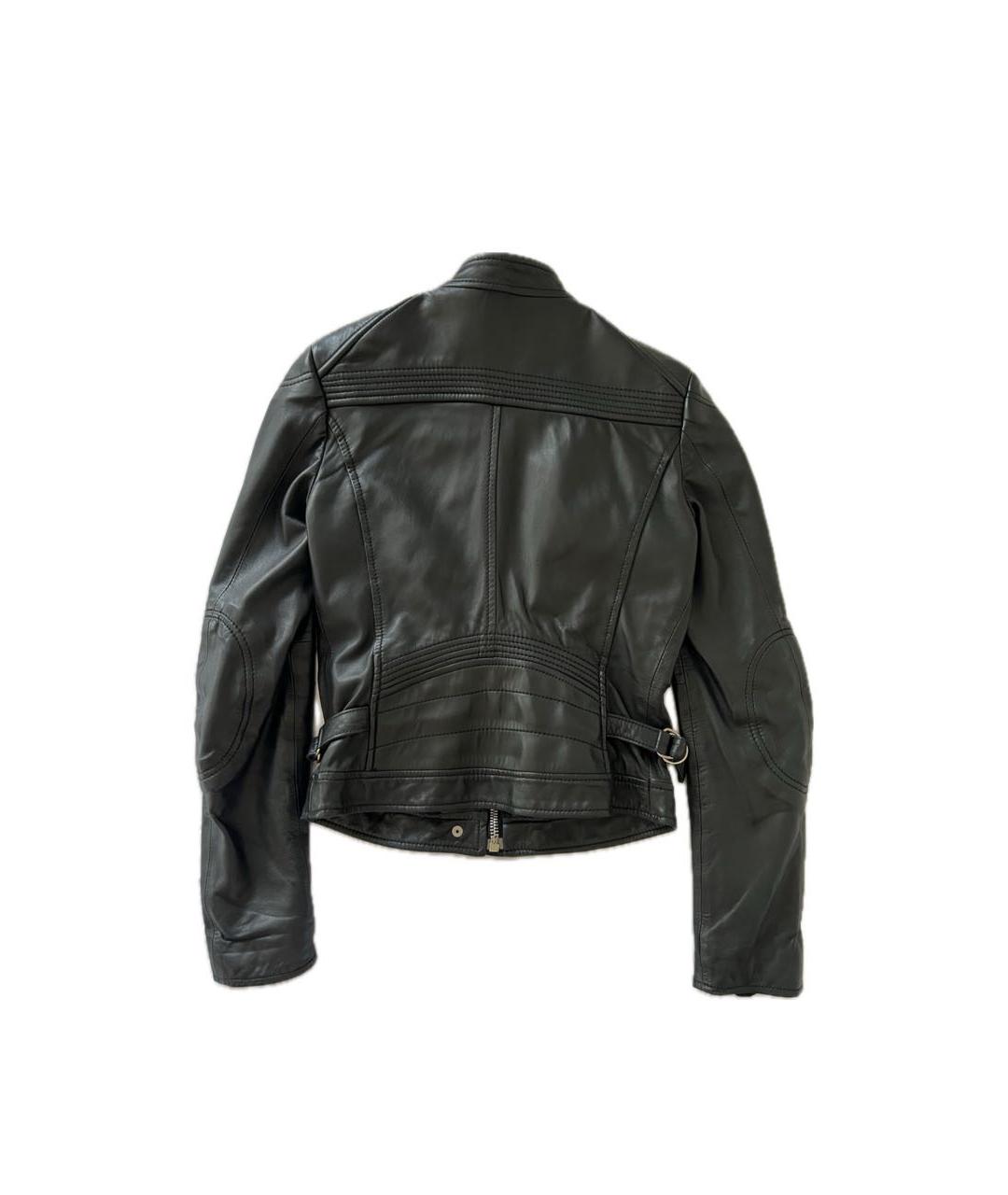 JOHN GALLIANO Черная кожаная куртка, фото 2