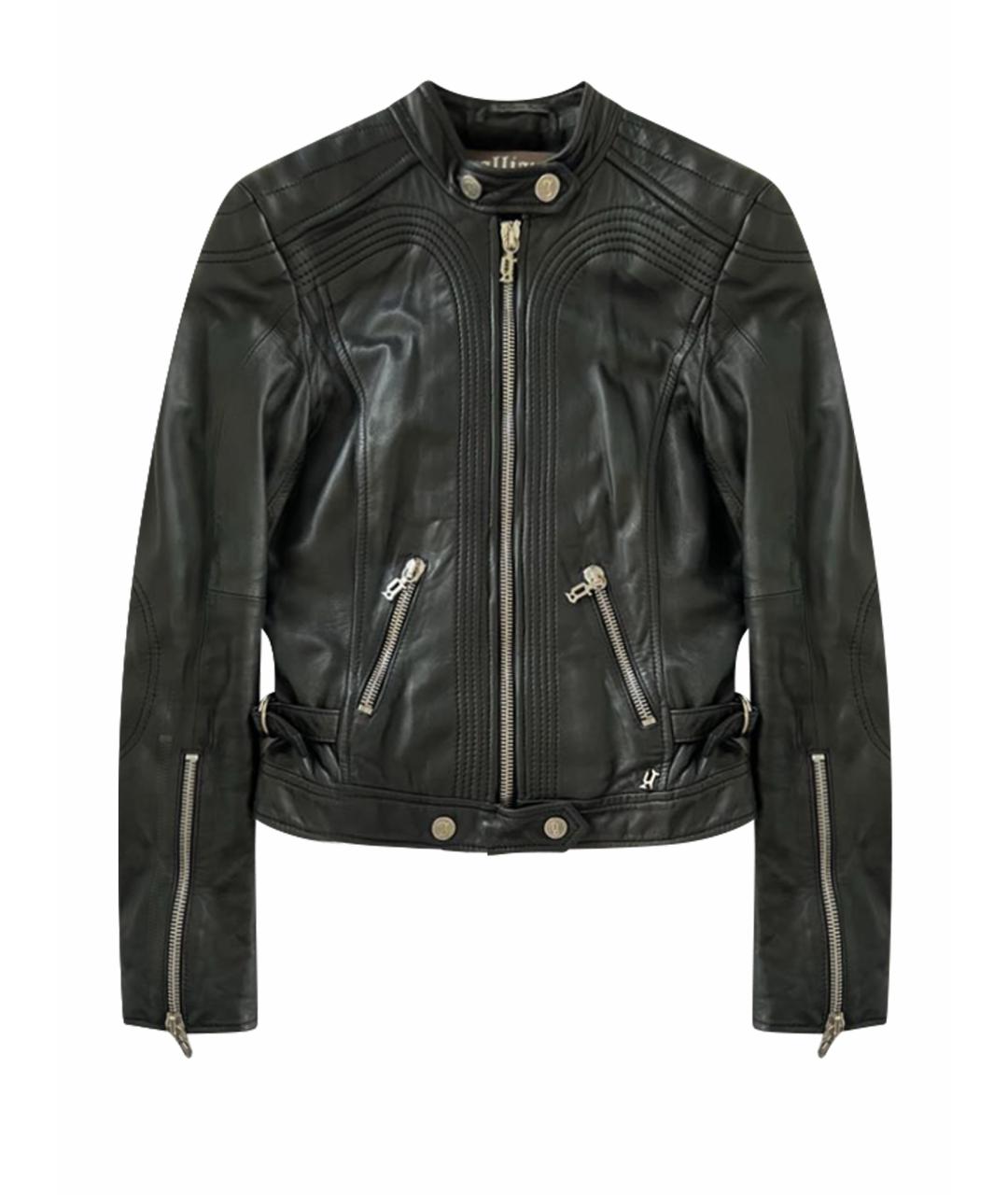 JOHN GALLIANO Черная кожаная куртка, фото 1