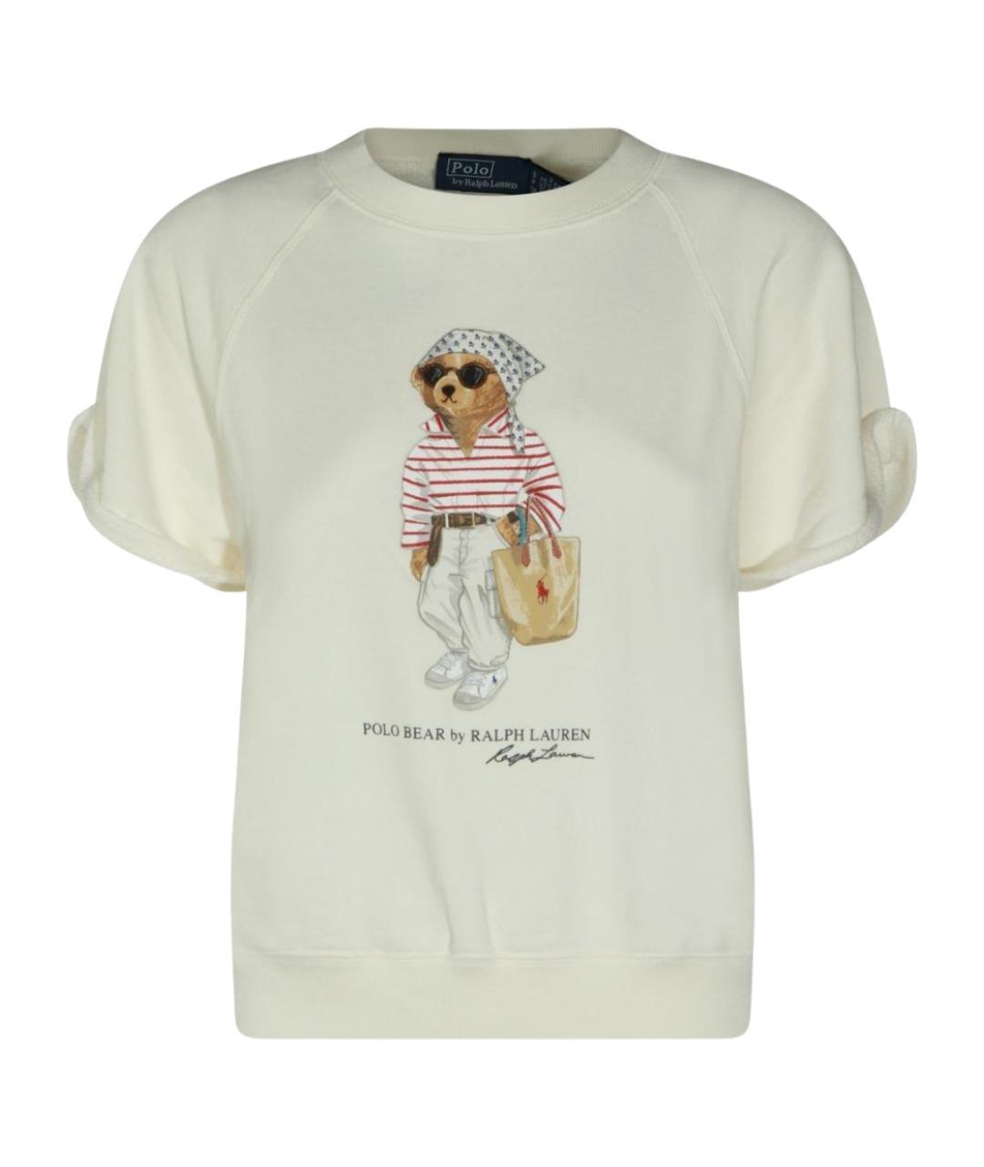 POLO RALPH LAUREN Белая хлопковая футболка, фото 1