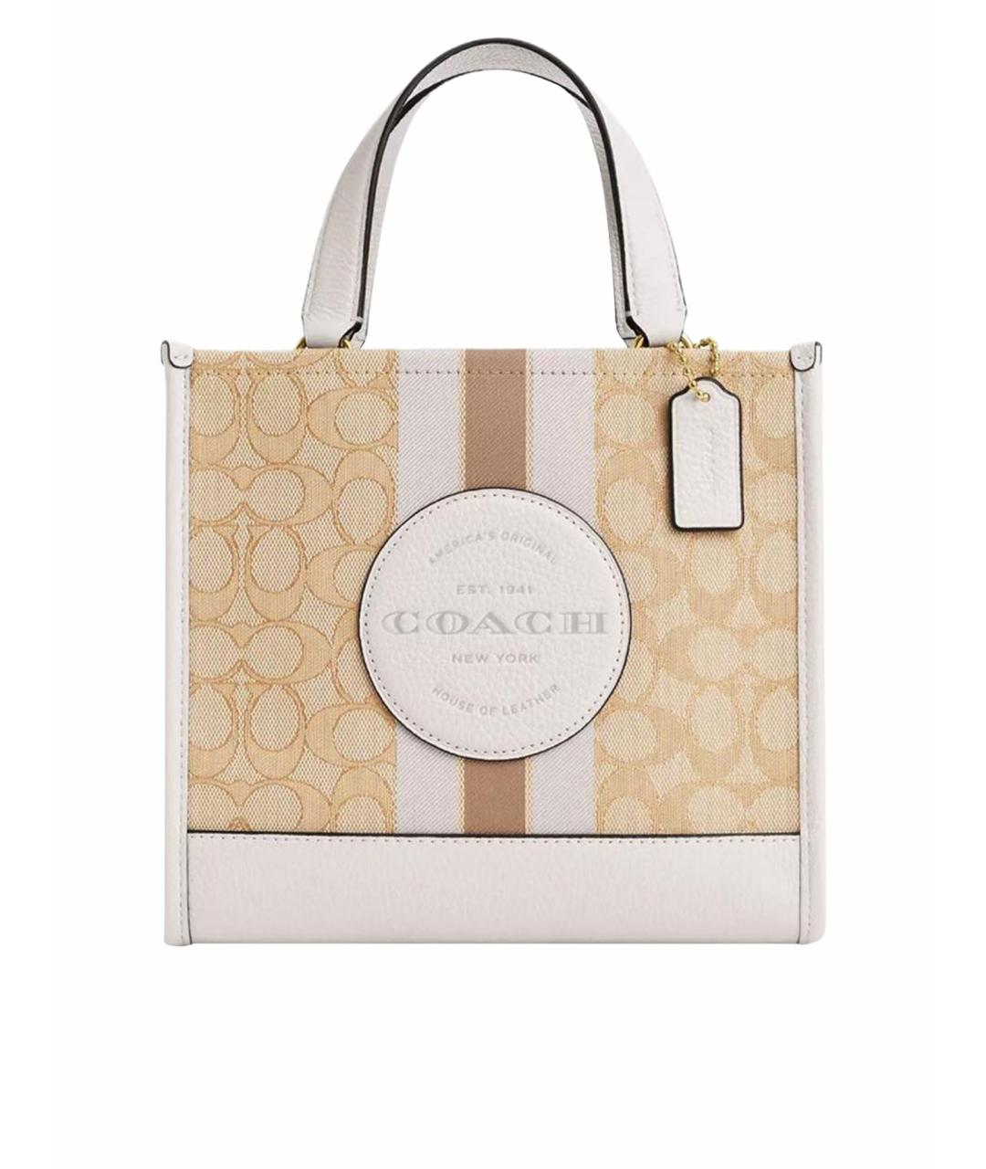 COACH Бежевая сумка тоут, фото 1