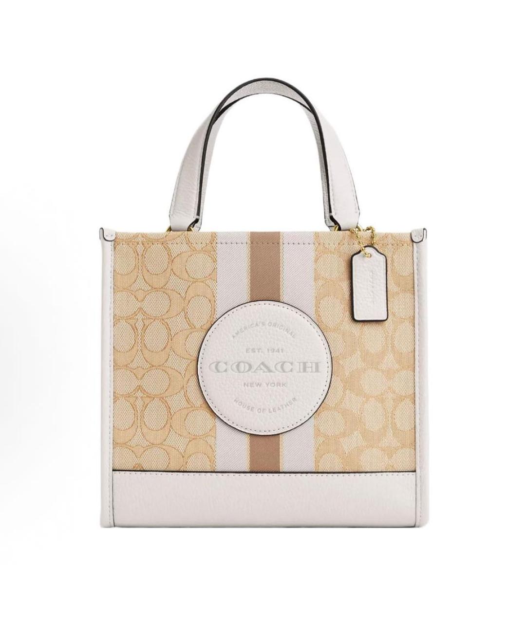 COACH Бежевая сумка тоут, фото 8