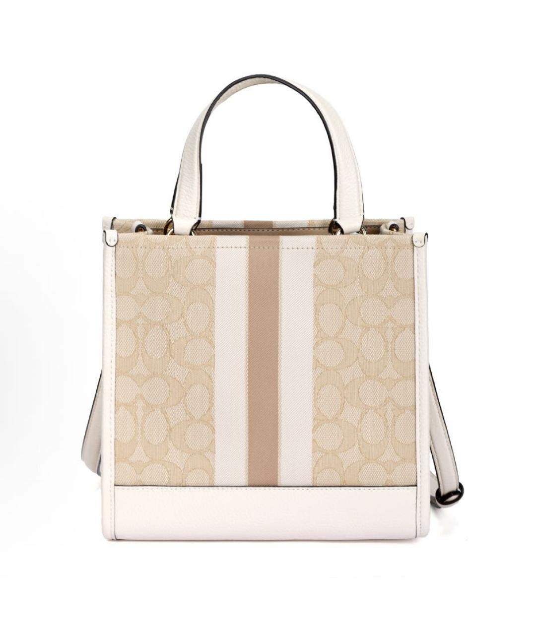 COACH Бежевая сумка тоут, фото 3