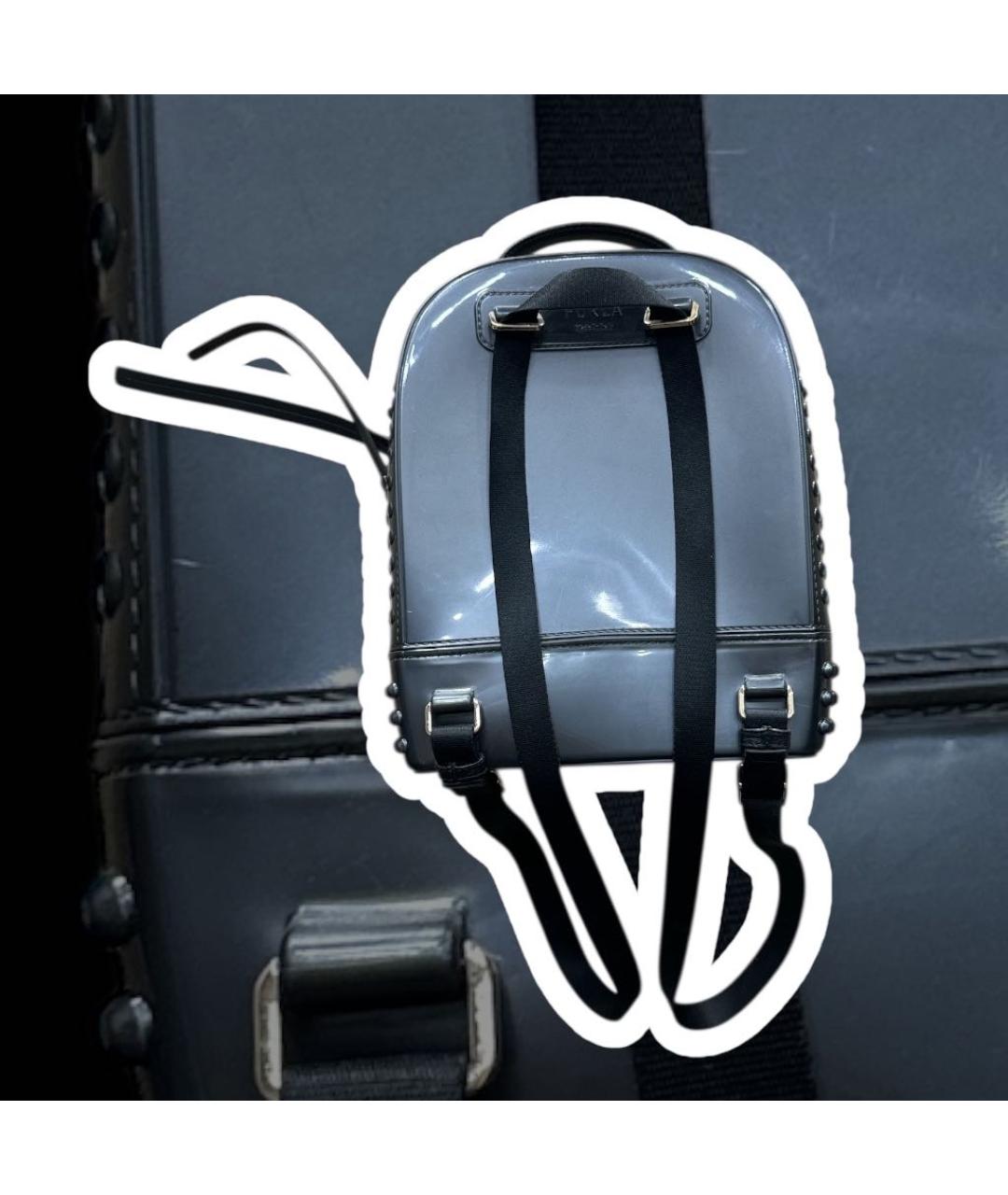 FURLA Антрацитовый рюкзак, фото 3