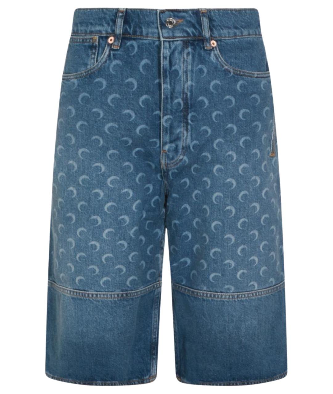 MARINE SERRE Синие хлопковые шорты, фото 1