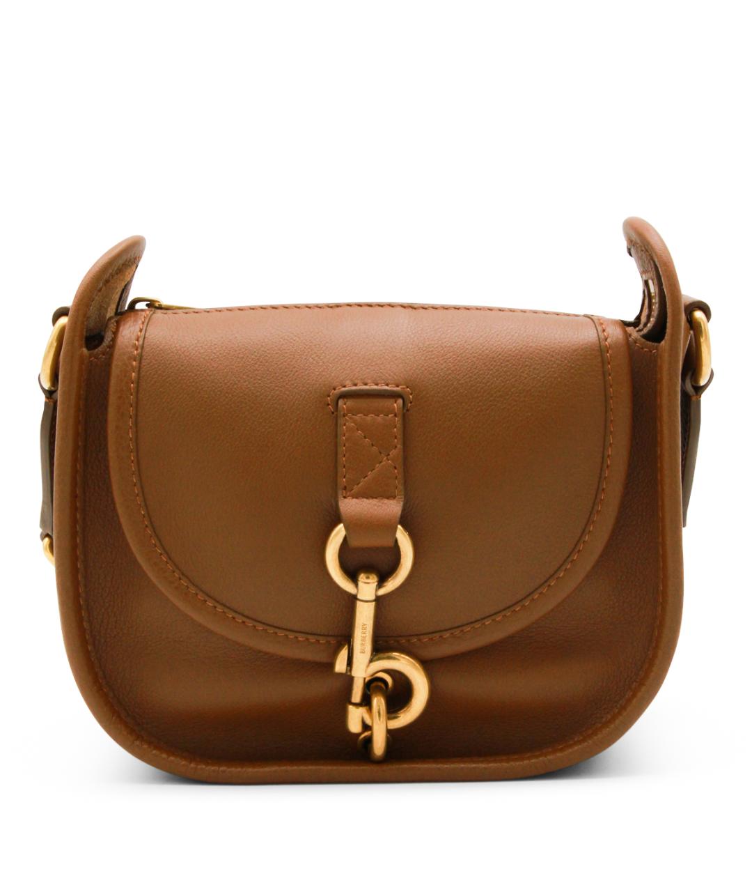 BURBERRY Коричневая кожаная сумка через плечо, фото 1