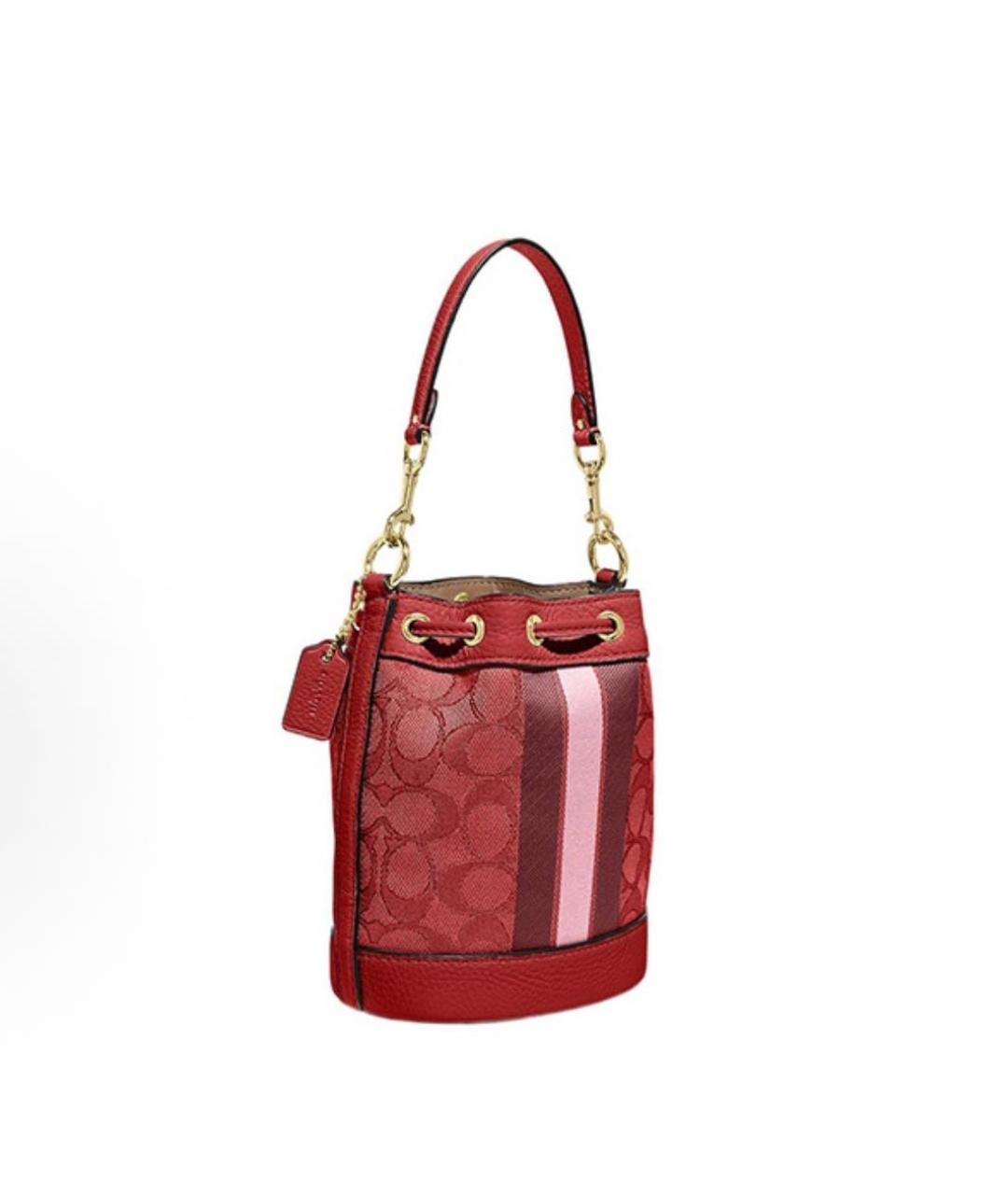 COACH Красная сумка тоут, фото 2