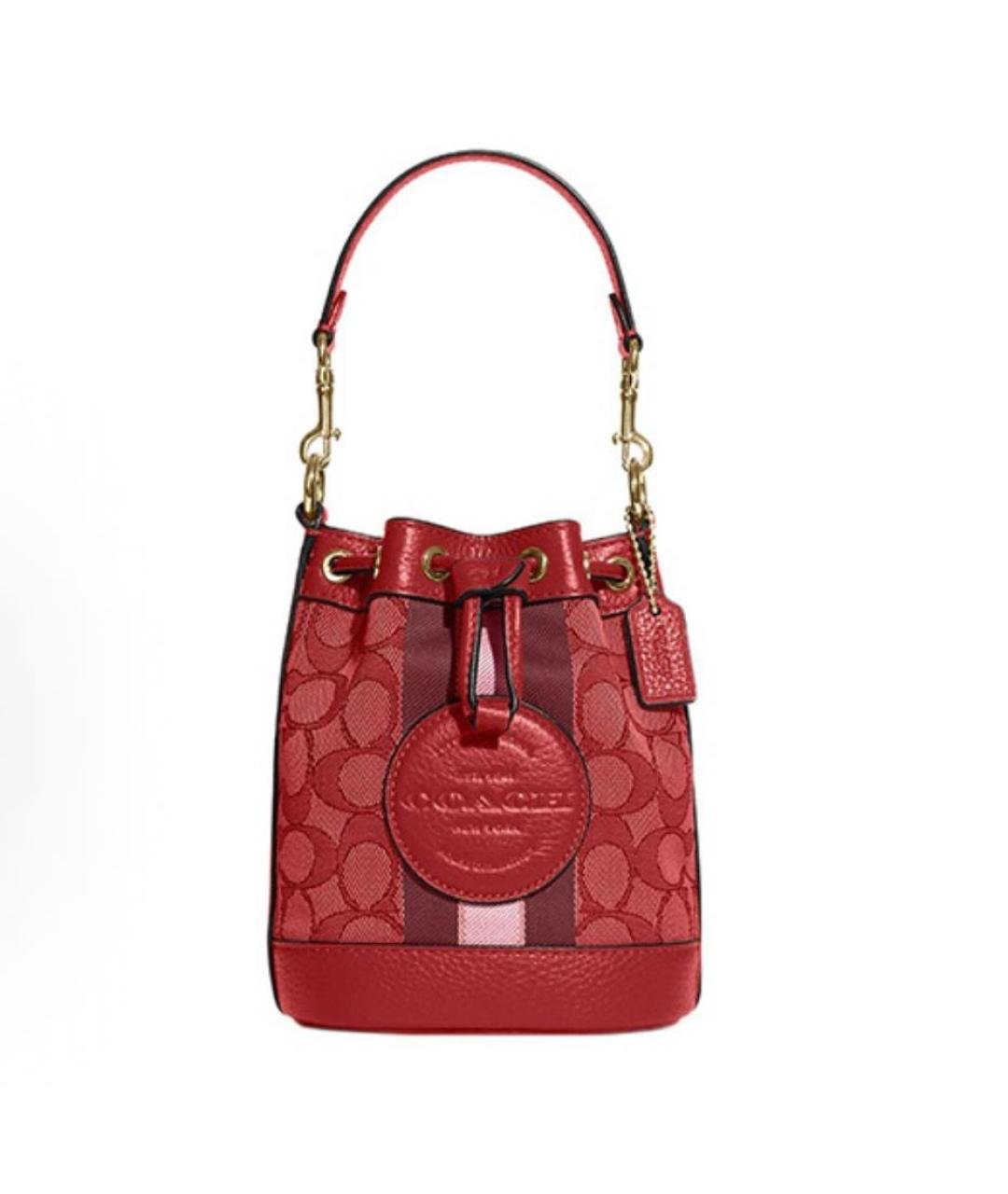 COACH Красная сумка тоут, фото 9