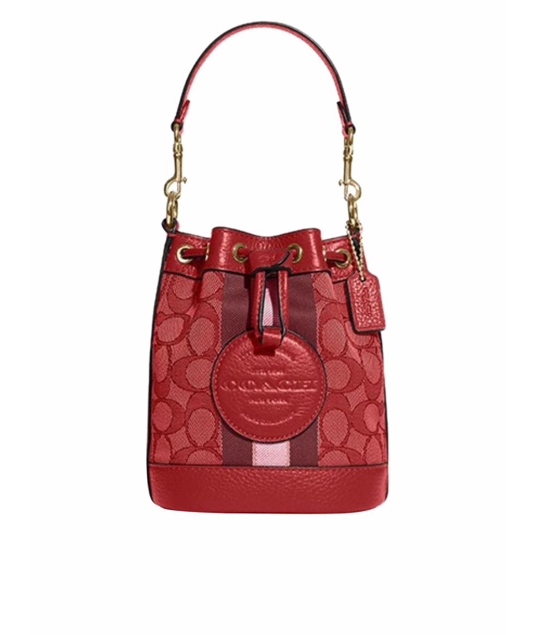 COACH Красная сумка тоут, фото 1