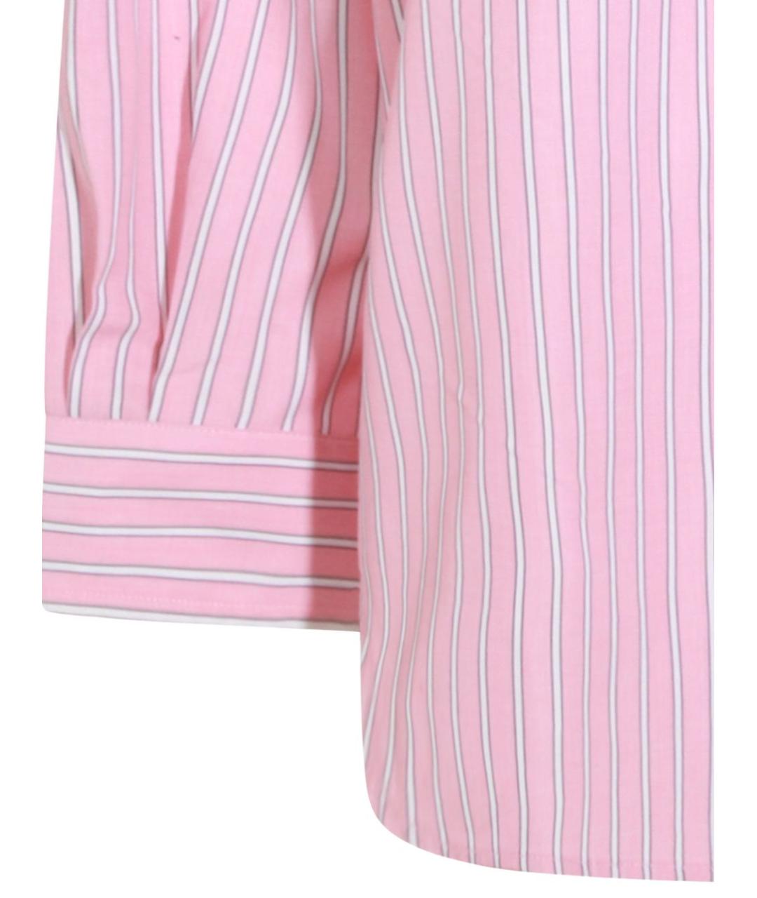 MIU MIU Розовая хлопковая рубашка, фото 2