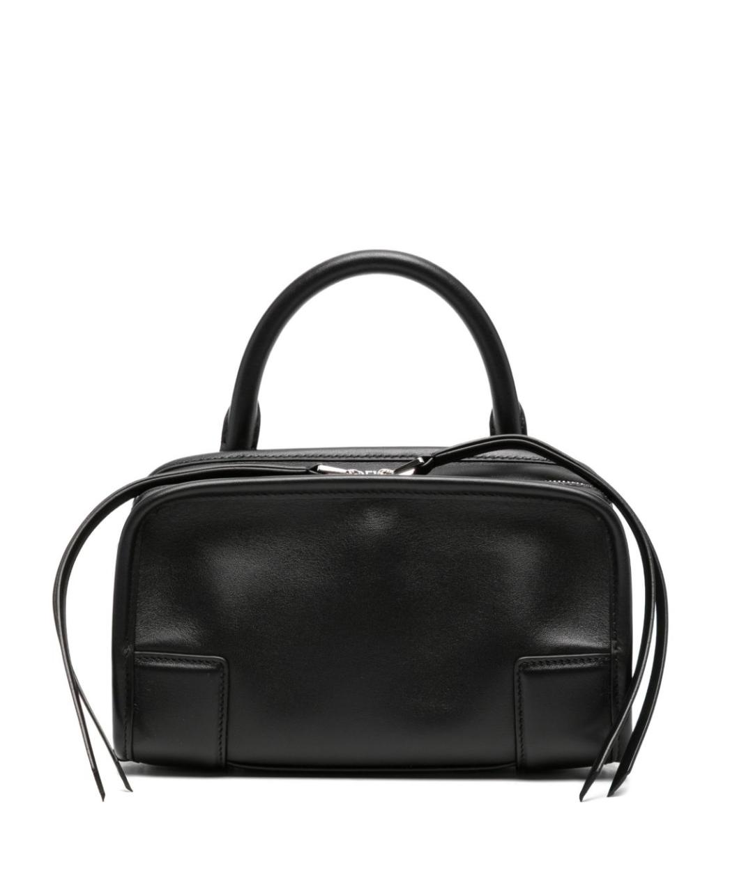 LOEWE Черная кожаная сумка с короткими ручками, фото 1