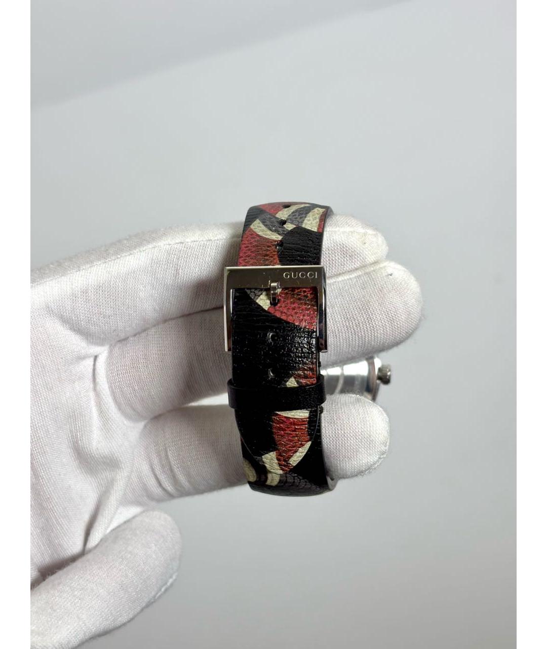 GUCCI Черные стальные часы, фото 3