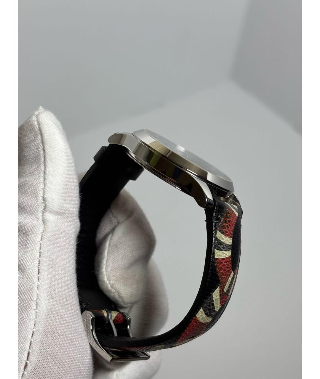 GUCCI Черные стальные часы, фото 5