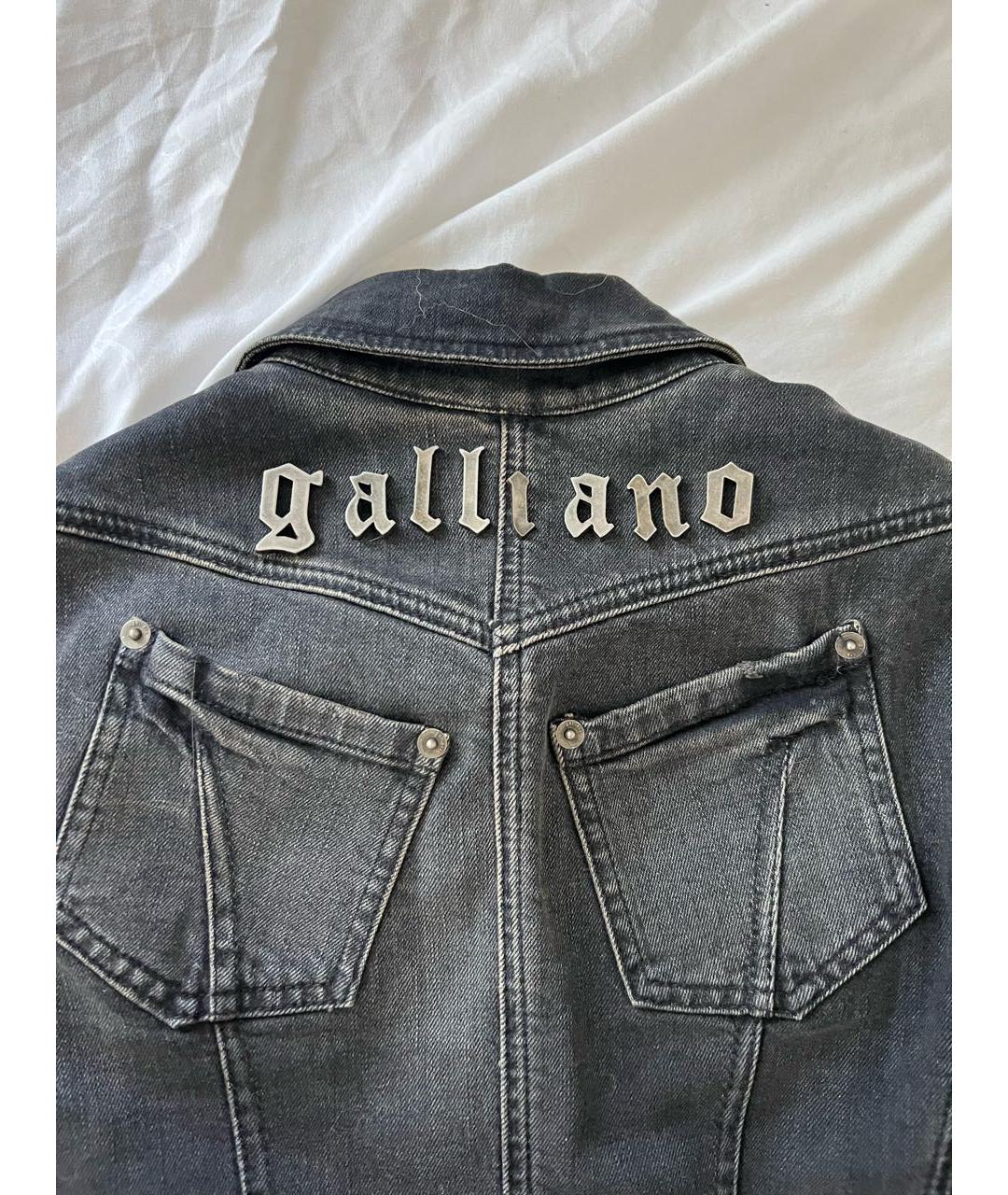 JOHN GALLIANO Серая деним куртка, фото 4