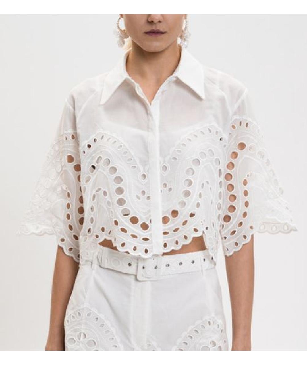 CHARO RUIZ Белая хлопковая рубашка, фото 2