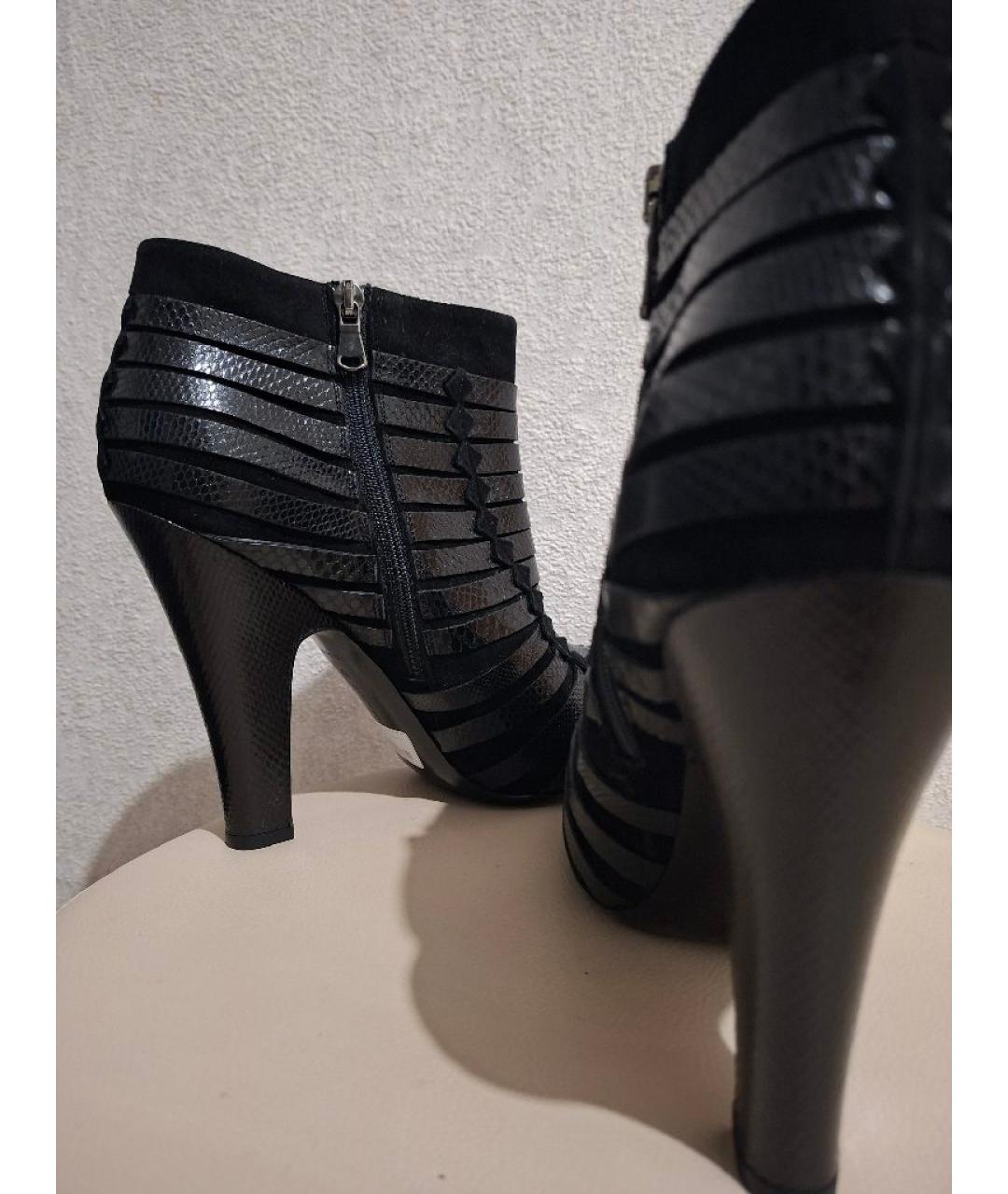 BOTTEGA VENETA Черные замшевые ботильоны, фото 5