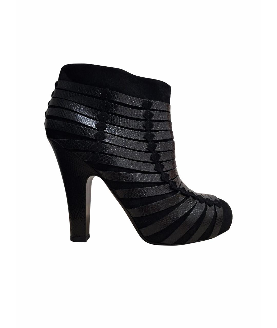 BOTTEGA VENETA Черные замшевые ботильоны, фото 7