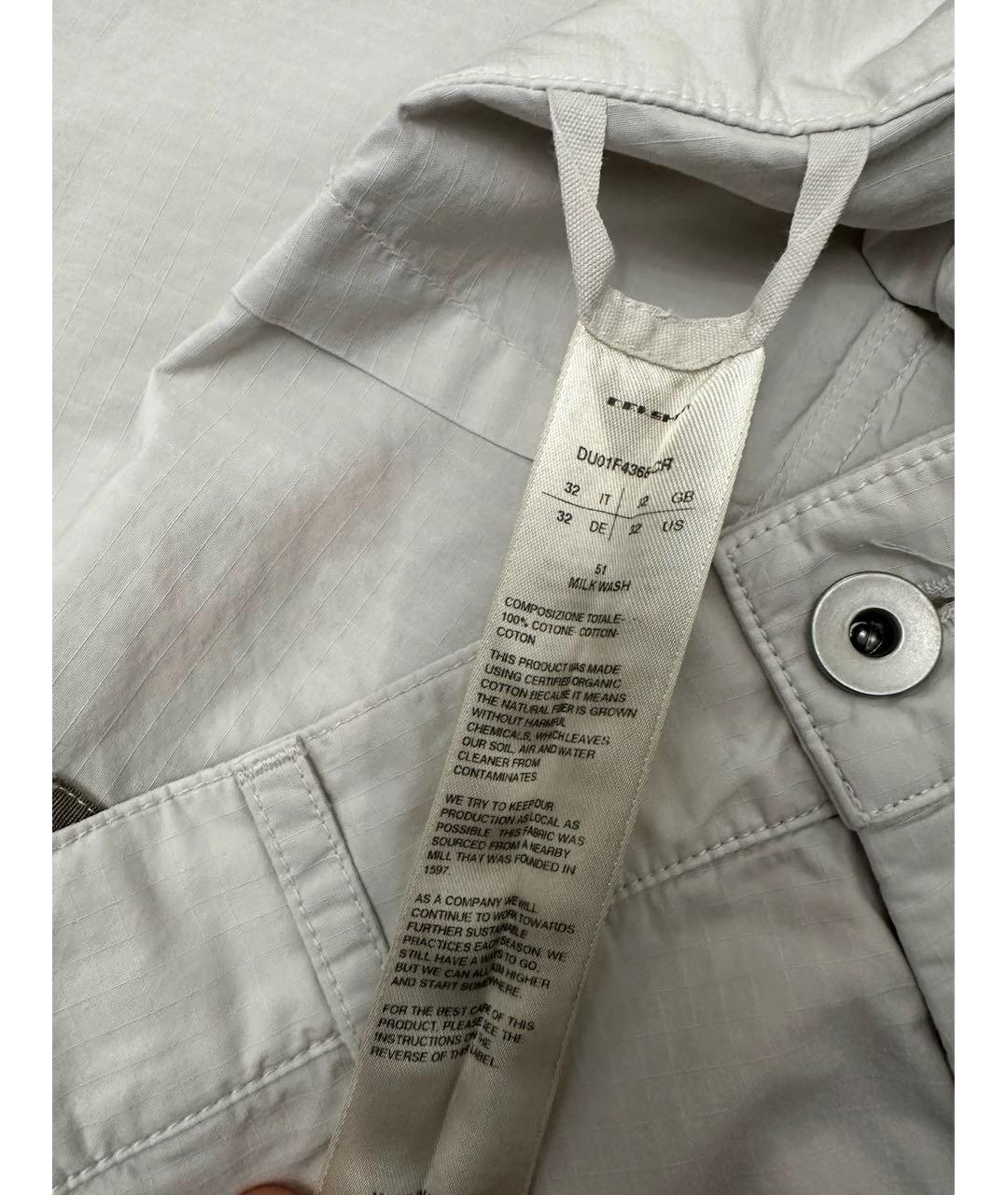 RICK OWENS DRKSHDW Бежевые хлопковые джинсы, фото 4