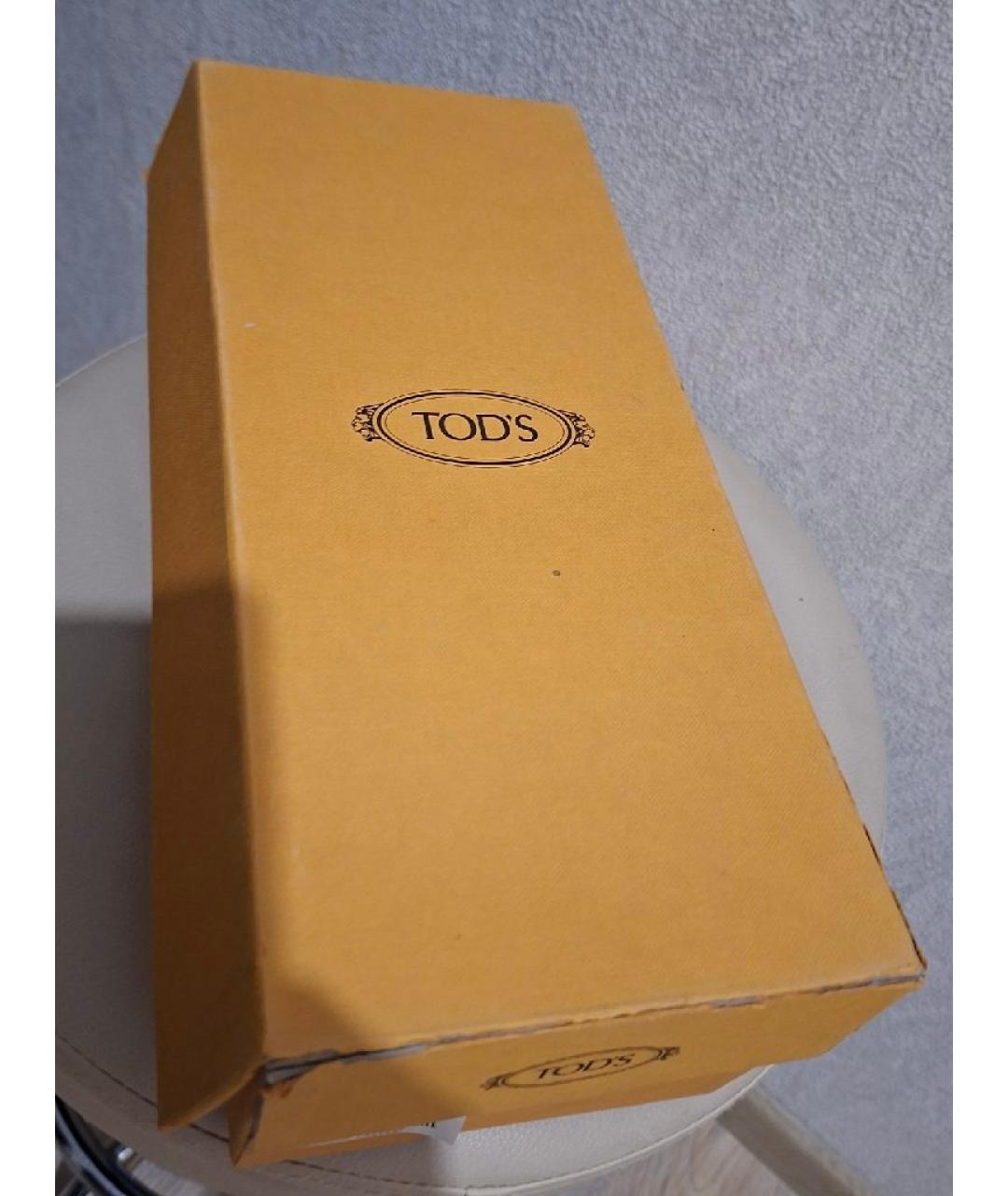 TOD'S Черные шлепанцы, фото 7