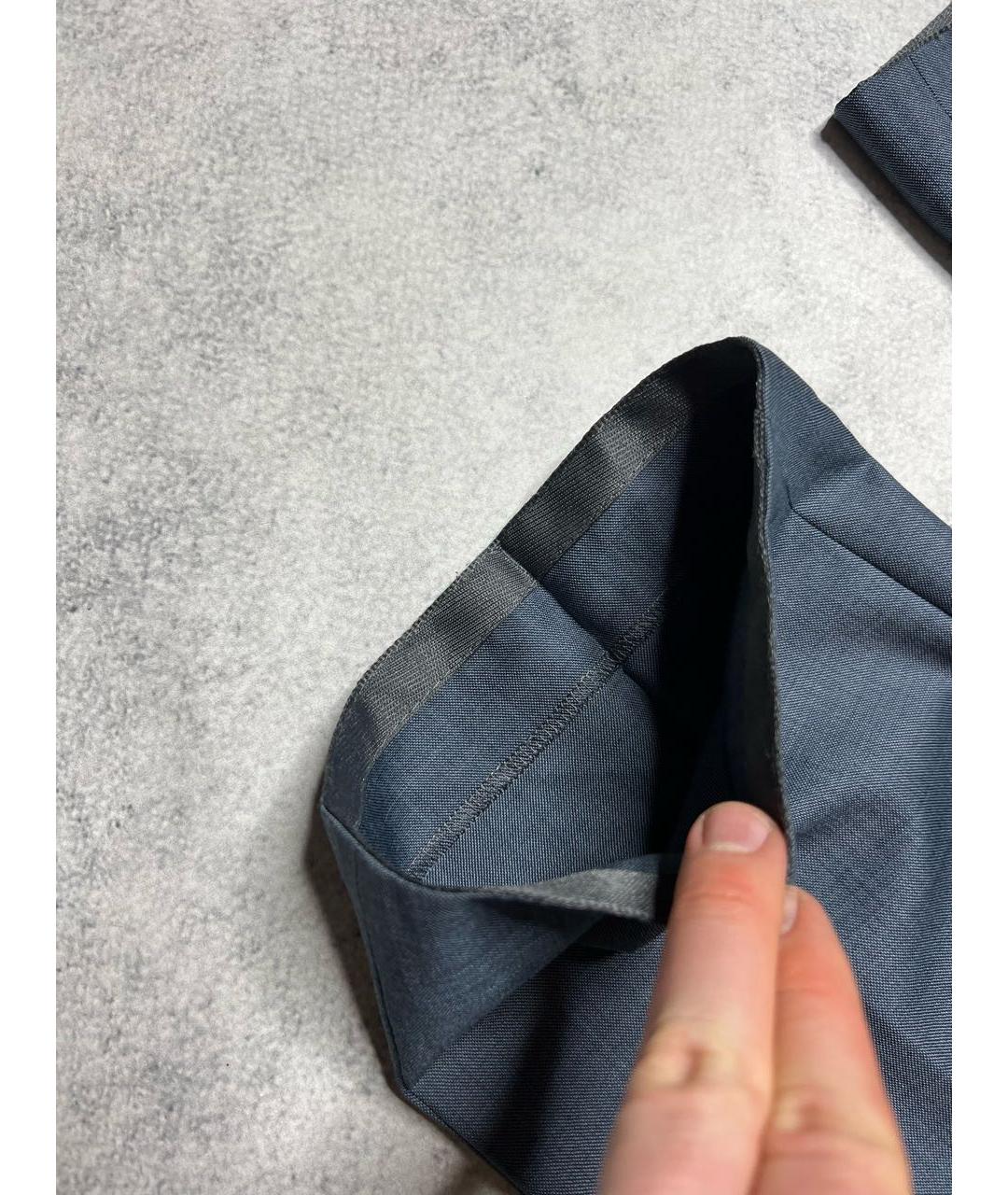 ERMENEGILDO ZEGNA XXX Серые шерстяные классические брюки, фото 5