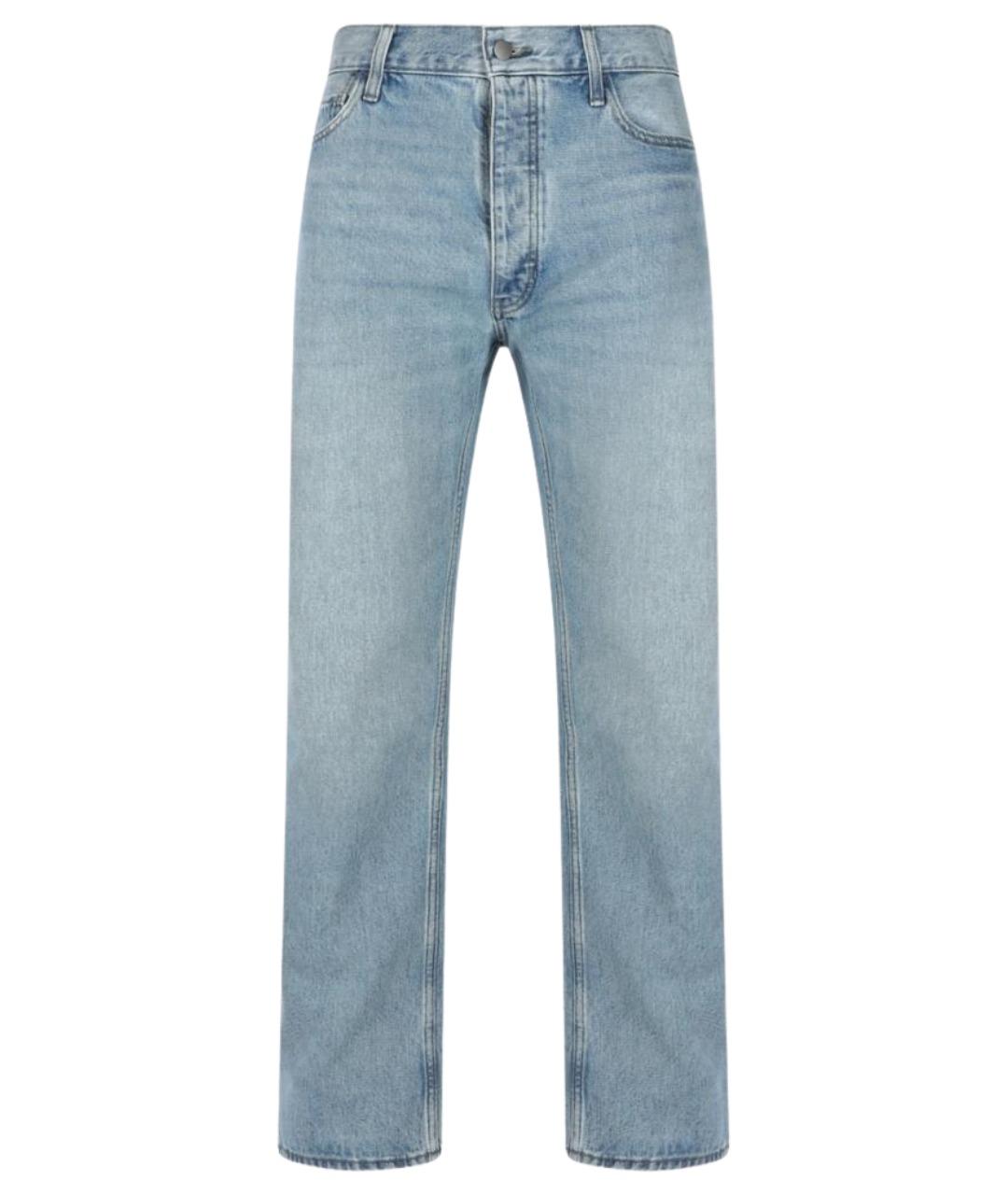 FEAR OF GOD ESSENTIALS Голубые хлопковые прямые джинсы, фото 1