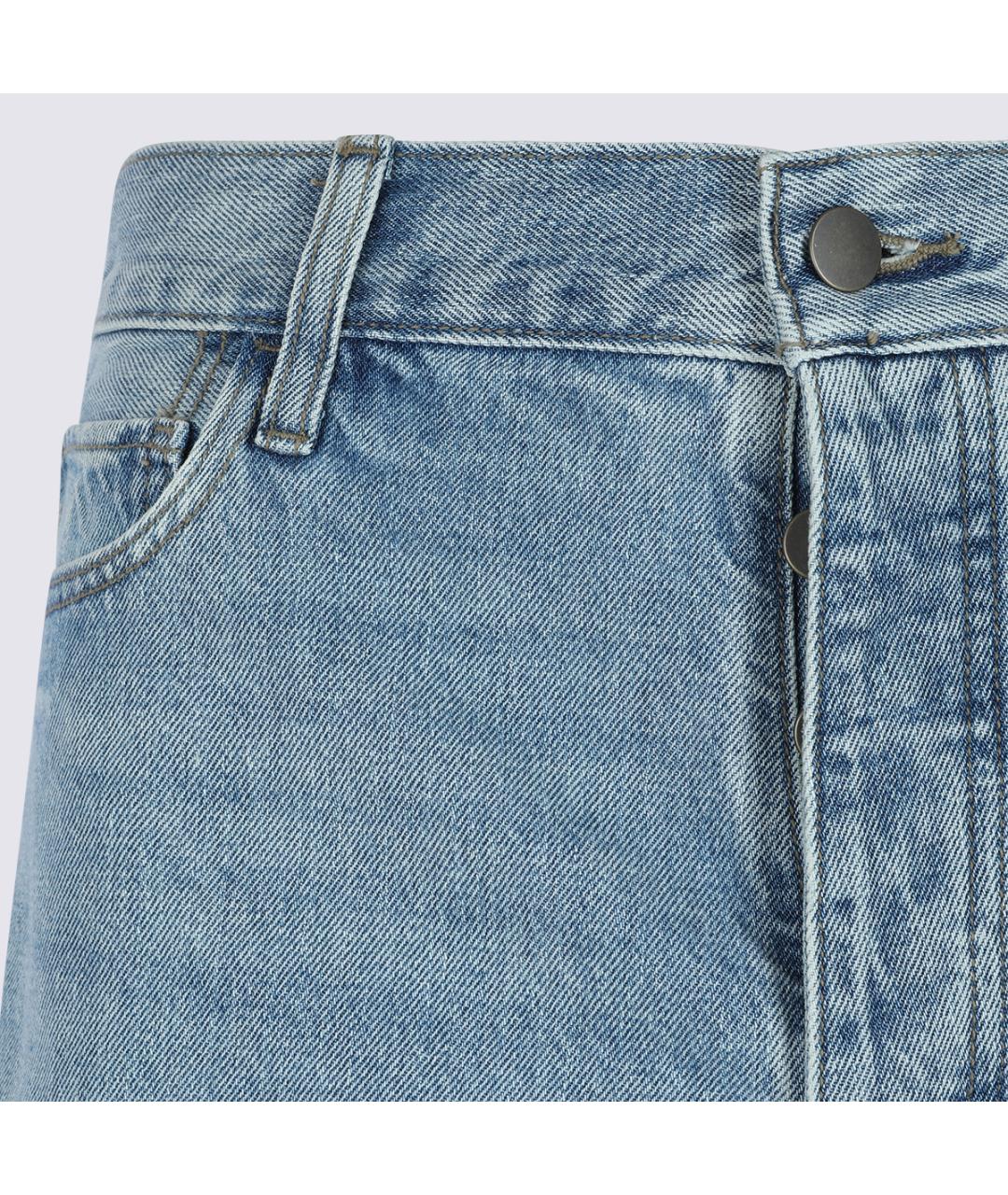 FEAR OF GOD ESSENTIALS Голубые хлопковые прямые джинсы, фото 3