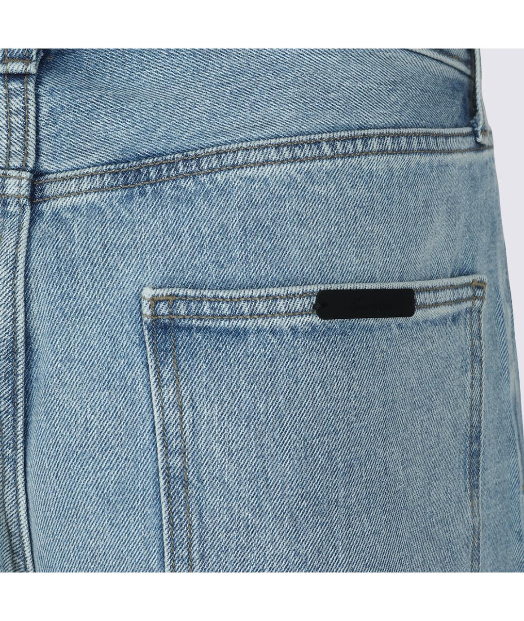 FEAR OF GOD ESSENTIALS Голубые хлопковые прямые джинсы, фото 4